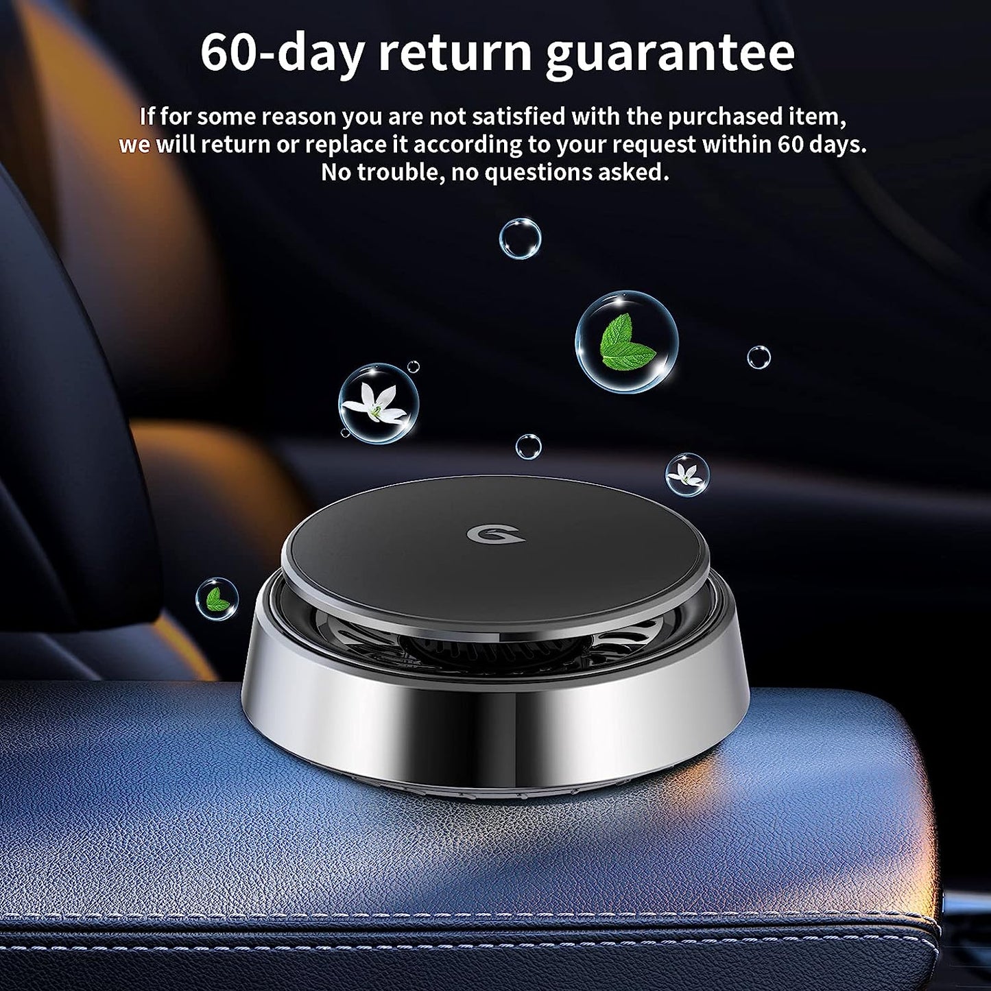 Car Air Fresheners Long Lasting Fragrant, Car Perfume Diffuser Essential Oil Diffuser 【Cologne, Marine】Zinc Alloy Material and 2 Fragrance Tablets and Perfume, for Car Office Home