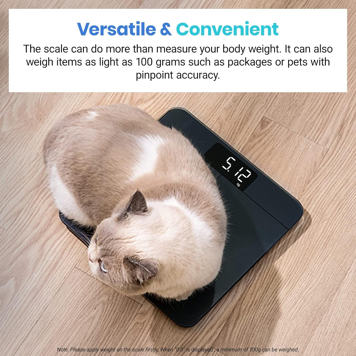 Scale for Body Weight, Digital Bathroom Scales for People, Most Accurate to 0.05Lb, Bright LED Display & Large Clear Numbers, Upgraded Quality for the Elderly Safe Home Use, 400 Lbs