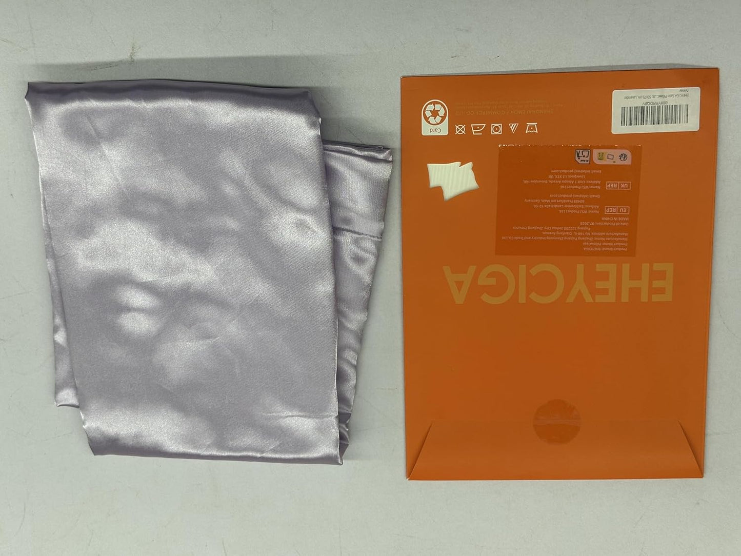 Satin Pillowcase Queen Set of 2, Soft Pillowcases for Hair and Skin Similar to Silk, Lavender Pillow Cases 2 Pack with Envelope Closure, 20X30 Inches