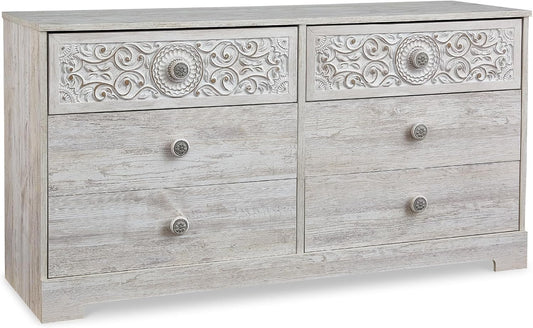 Paxberry Boho Dresser, Whitewash