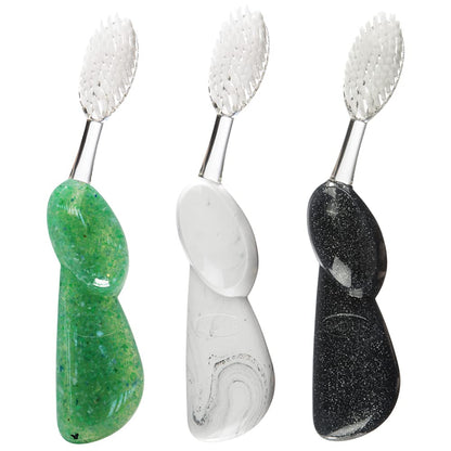 Toothbrush, Original Big Brush with Replaceable Head, Right Handed, Midnight Sky/Marble/Soda Pop, BPA Free & ADA Accepted, Pack of 3