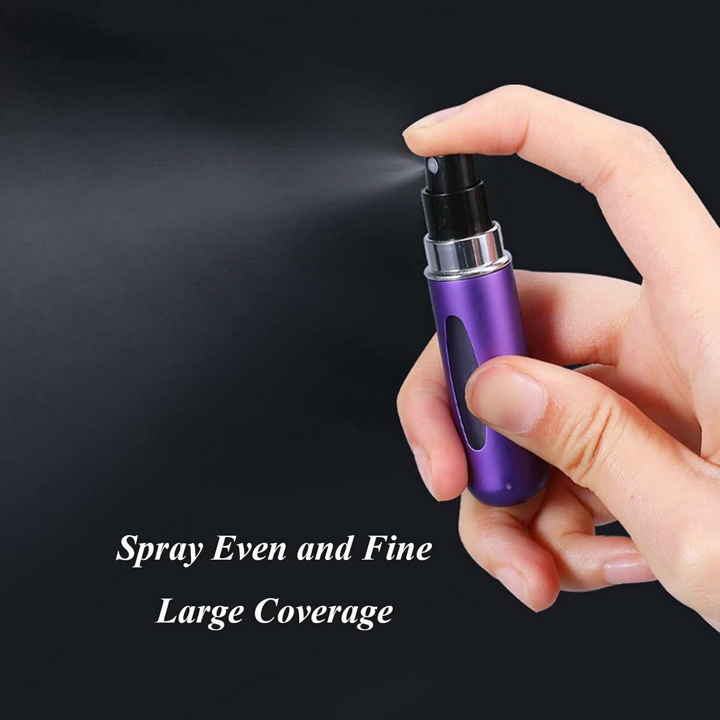 Portable 5Ml Atomizer Bottle, Mini Refillable Perfume Spray, Scent Pump Case, Perfume Atomizer Refillable Travel Pack of 4Pcs